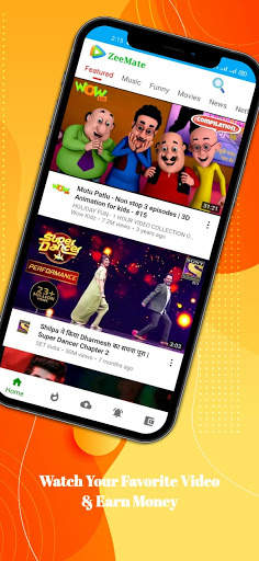 ZeeMate - Watch Your Favorite Videos & Earn Money स्क्रीनशॉट 1