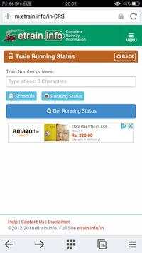 INDIAN TRAIN STATUS LIVE screenshot 1