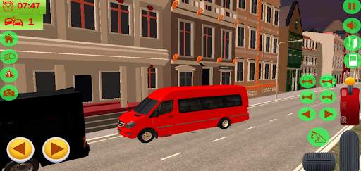 Van Bus Driving Transport Game screenshot 1