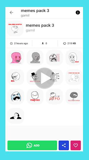 😎Funny Animated memes Stickers for WhatsApp☃ screenshot 8