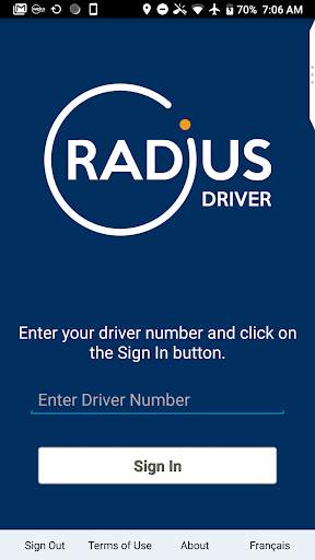 Radius Driver Mobile App screenshot 1