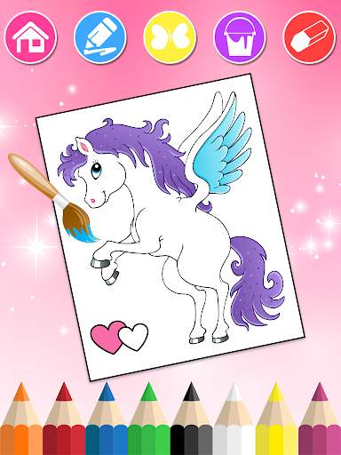 Unicorn Coloring Book for Kids 🦄 screenshot 1