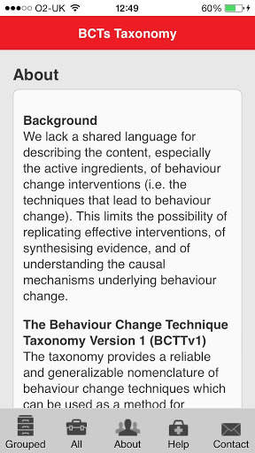 BCT Taxonomy screenshot 4