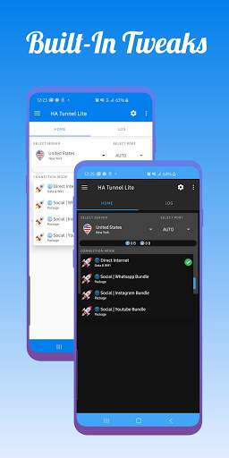 HA Tunnel Lite - 100% Free Tweaks Injection VPN screenshot 4