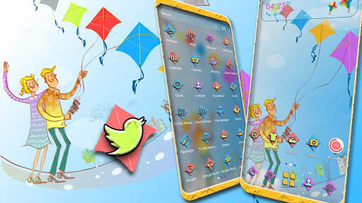 Couple Kite Launcher Theme screenshot 1