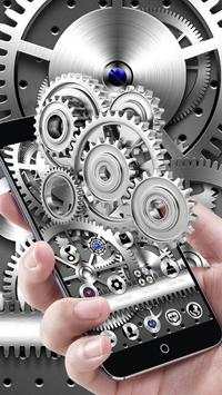 Silver Mechanical Gears Theme screenshot 3