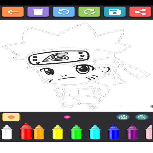 Coloring Ninja Konoha screenshot 1