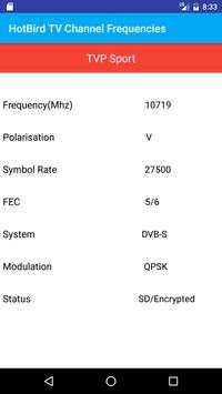 TV Channel Frequencies of HotBird screenshot 5