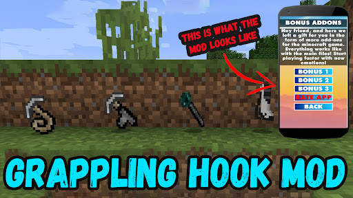 Grappling Hook Mod Minecraft screenshot 3