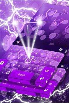 Purple Bokeh Hearts Theme screenshot 4