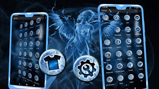 Angel Smoke Launcher Theme screenshot 2