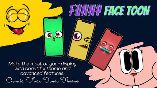 Comic Face Toon Theme : Wallpaper, WA, & Keyboard screenshot 2