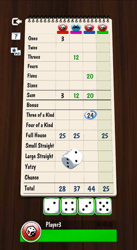 Yatzy Multiplayer - Jeu de dés screenshot 4