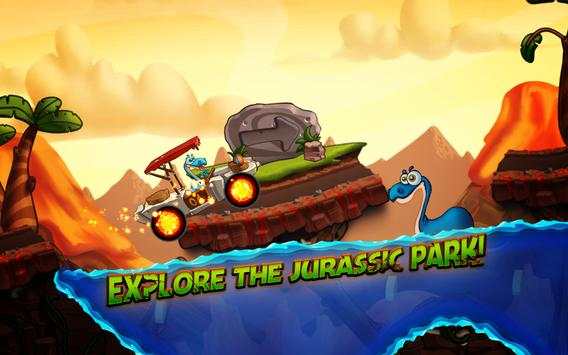 Dino World Speed Car Racing screenshot 2