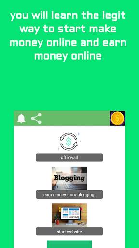 Make Money Online : Learn And Earn Money Online स्क्रीनशॉट 1