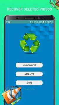 Deleted Video Recovery: restore videos 1 تصوير الشاشة