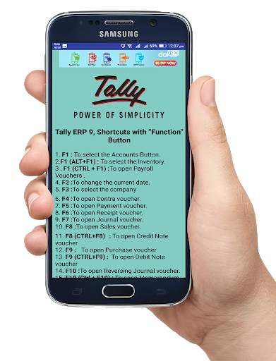 Tally - Keyboard Shortcut Keys screenshot 2