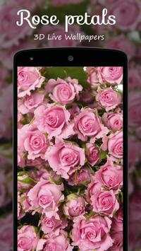 Rose petals 3D Live Wallpaper screenshot 7