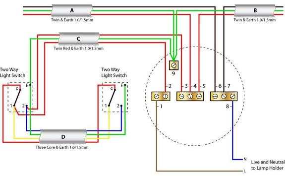 Two Way Light Switch Connection 1 تصوير الشاشة