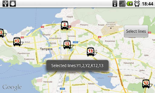 Tampere Bus Radar screenshot 5