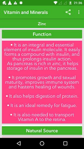 Vitamin and Minerals : Guide screenshot 14