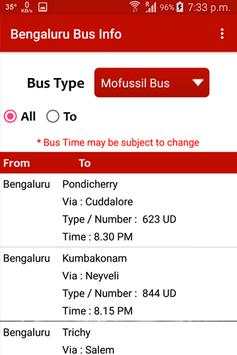 Bangalore Bus Info screenshot 3