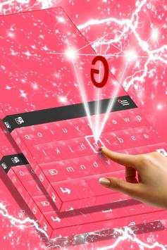 Pink Sparkle Keyboard Theme screenshot 2