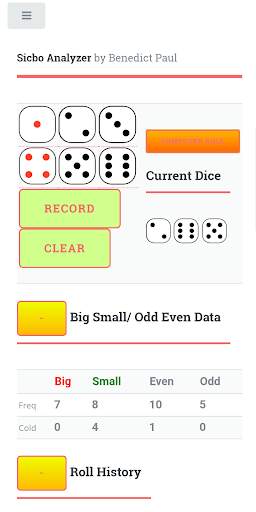 Sicbo Analyzer Trial Edition screenshot 1