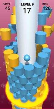 Stack ball 2 warna - bola jatuh 3d screenshot 2