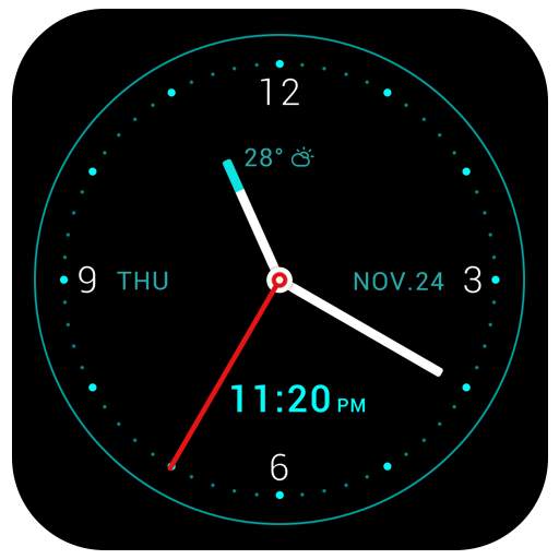 Black Watchface Live Wallpaper 2.2.0.2510