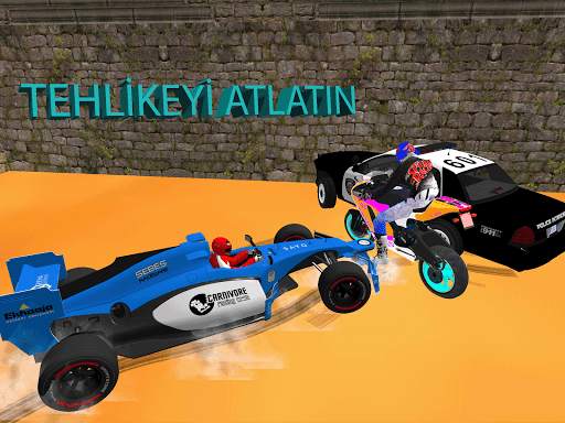 Motosiklet Kaçış Simülatörü - Hızlı Araba ve Polis screenshot 4