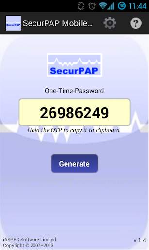 SecurPAP Mobile Token screenshot 1