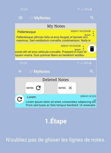 MesNotes screenshot 2
