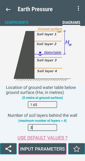 Retaining Wall Design: Pressure Diagram BUILDER screenshot 3