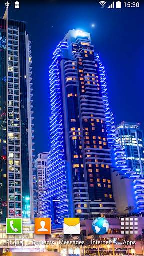 Dubai Night Live Wallpaper screenshot 1
