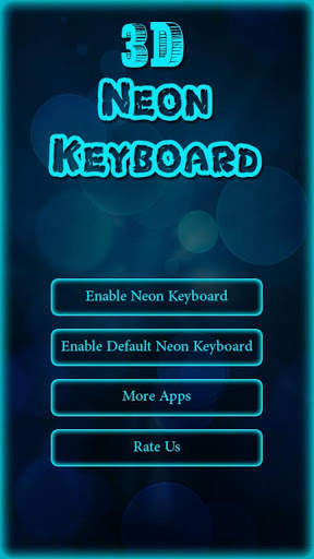 Glow Neon Keyboard screenshot 1