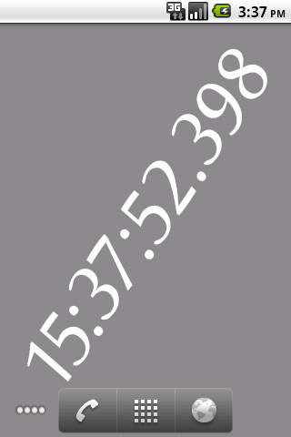 Clock Live Wallpaper (farofa) screenshot 1
