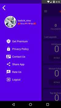 InStats, Analyzer app for Instagram screenshot 1