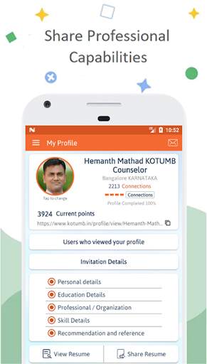 KOTUMB: Professional Networking App, Jobs, Webinar screenshot 1
