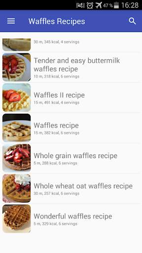 Waffles recipes with photo offline screenshot 8
