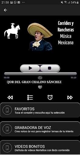 Corridos mexicanos y rancheras screenshot 1