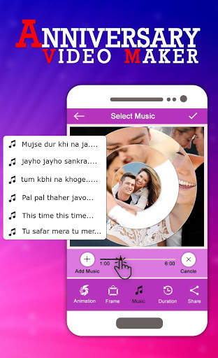 Anniversary Video Maker with Song & Music screenshot 4