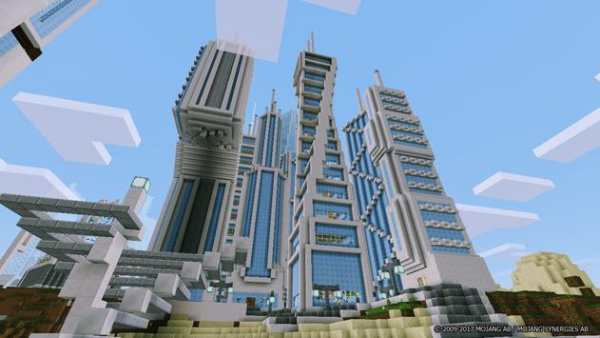 Futuretroplis City map for Minecraft screenshot 1