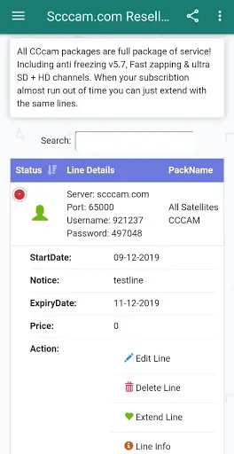 Scccam.com Reseller Panel CCcam Reseller Panel App screenshot 4