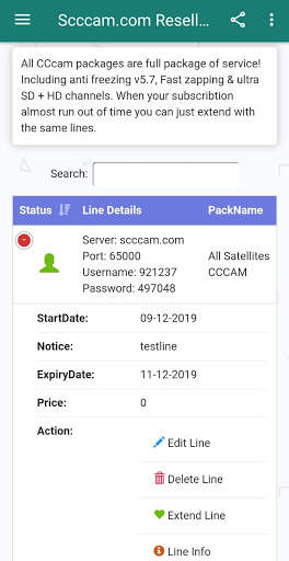 Scccam.com Reseller Panel CCcam Reseller Panel App screenshot 4