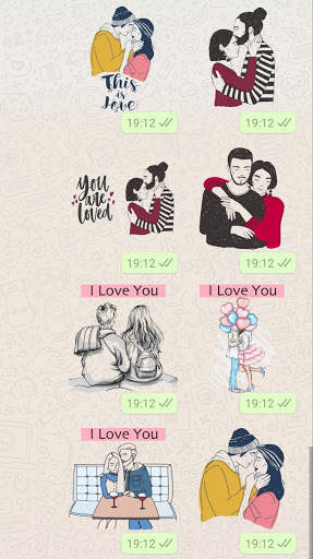 I Love You Stickers For WhatsApp WAStickerApps screenshot 5