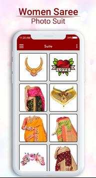 Women Saree Photo Suit 3 تصوير الشاشة