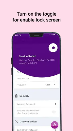 Gesture Unlock Screen: Lock Screen by Gesture screenshot 5