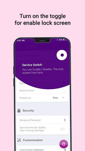 Gesture Unlock Screen: Lock Screen by Gesture screenshot 5