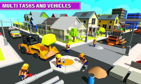 Blocky Highway Road Building screenshot 4